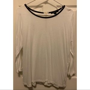 White 3/4 Sleeve Top